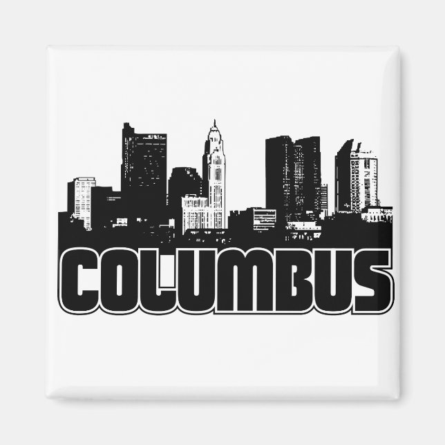 Íman Columbus Skyline (Frente)