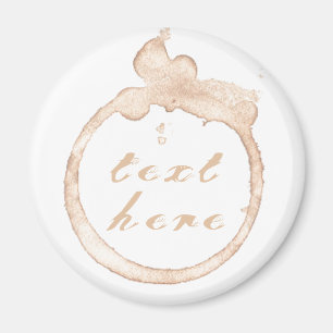 Íman Coluna café castanha e branca