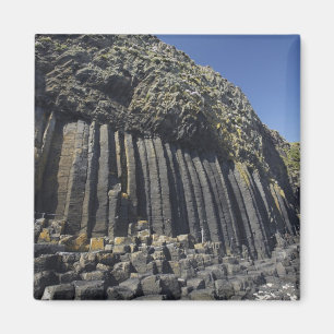 Íman Colunas de Basalto pela Caverna de Fingal, Staffa,