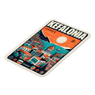 Íman Colunas de grécia de kefalonia Vintage