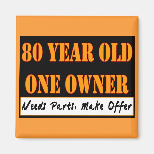 Íman Com 80 Anos, Um Proprietário - Precisa De Peças, F (Frente)