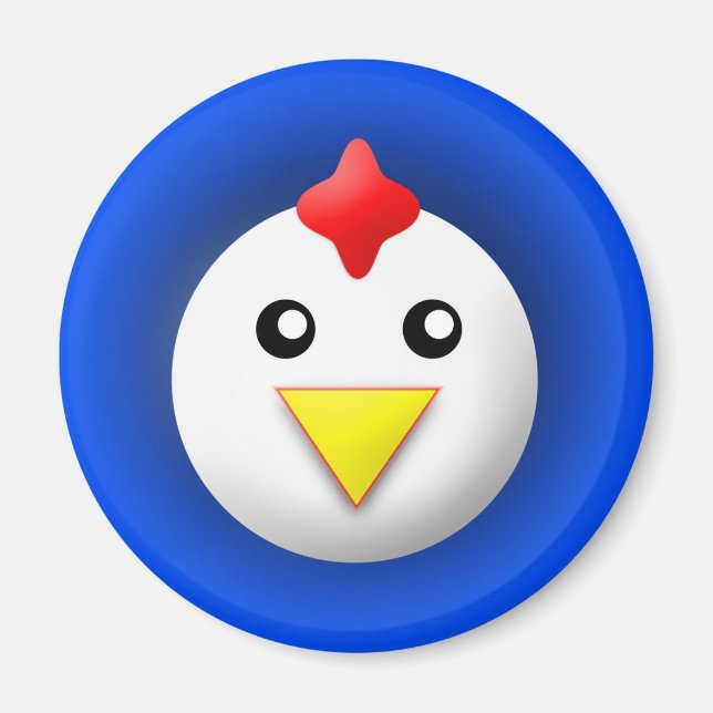 íman com animal: frango (Frente)