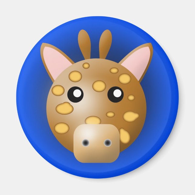 íman com animal: girafa (Frente)