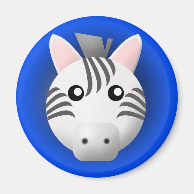 íman com animal: zebra (Frente)