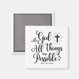Íman Com Deus, todas as coisas são possíveis - Matthew 