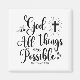 Íman Com Deus, todas as coisas são possíveis - Matthew 