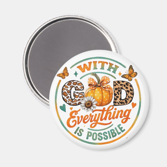 Íman Com Deus Tudo É Possível (Front/Back)