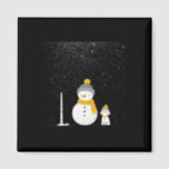 Íman Com Meu Snowmies Natal Snowman Snowman<br><div class="desc">Com Os Meus Neves,  Snowman E Cachorro 1.</div>