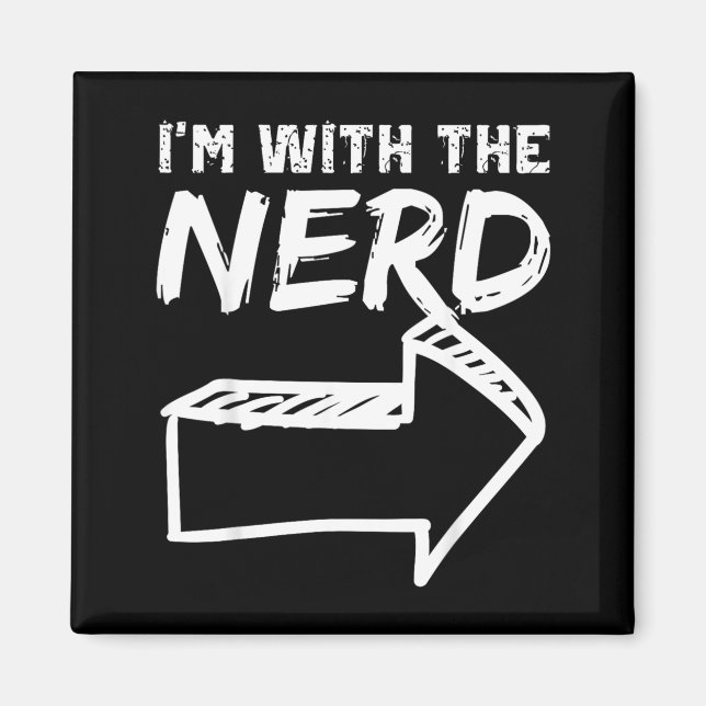 Íman Com O Nerd Seta para a Direita Halloween Divertido (Frente)