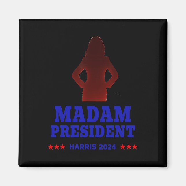 Íman Com Sua Senhora Presidente Vote Kamala Harris 2024 (Frente)