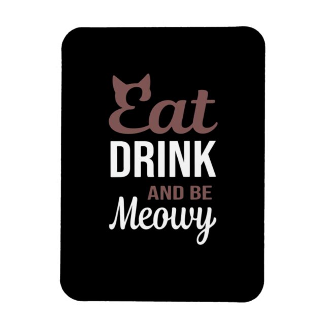 Íman Coma Beba E Seja Meowy Estilo Criativo (Vertical)