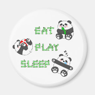 Íman Coma Dormir Bela Bebê Panda Confortável