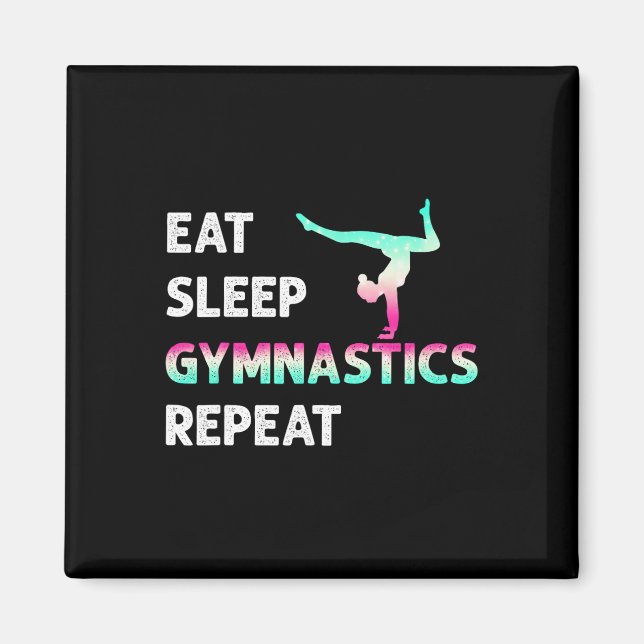 Íman Coma Dormir Ginástica Repetir Garota Mulheres Dive (Frente)