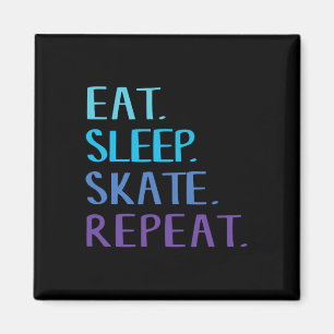 Íman Coma Dormir Patinar Repetir - Camiseta de Patinaçã