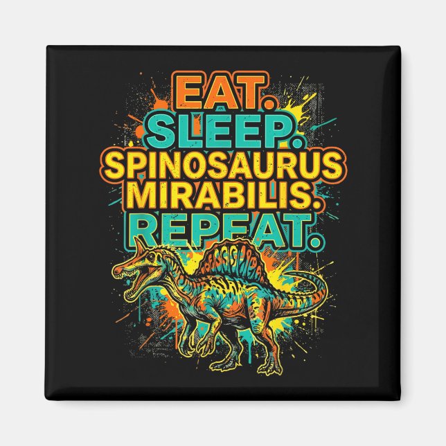 Íman Coma dormir spinosaurus mirabilis repetir salpicar (Frente)