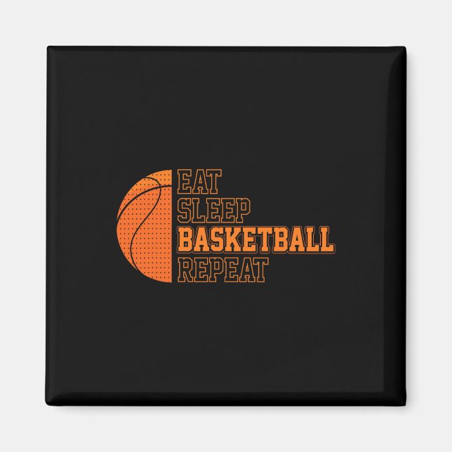Íman Coma. Durma. Basquete. Repita. Jogador de Basquete (Frente)