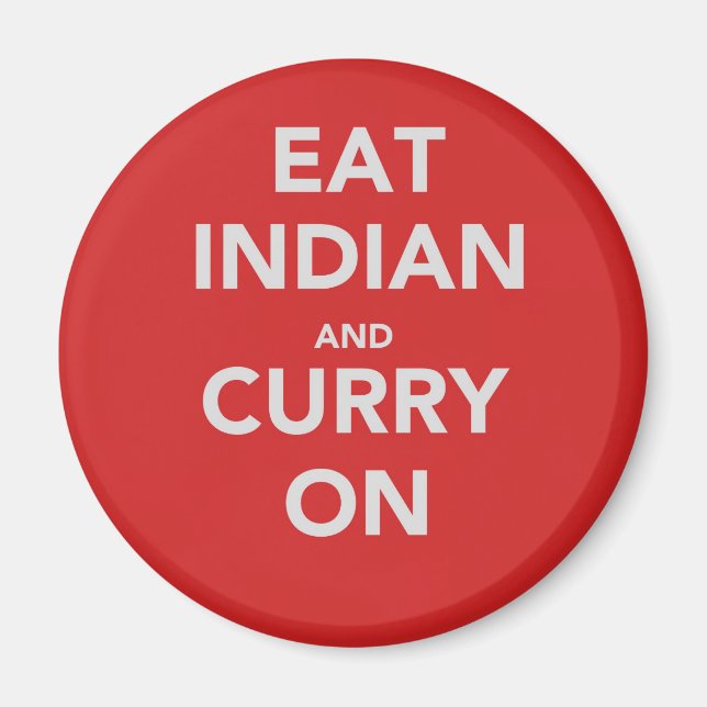 Íman Coma indiano e curry em (Frente)