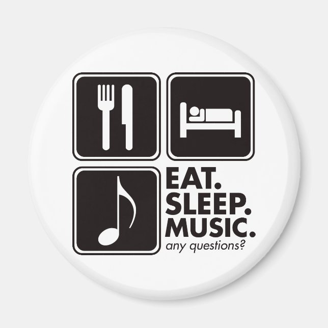Íman Coma música para dormir - Preto (Frente)