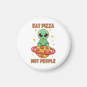 Íman Coma pizza não pessoas