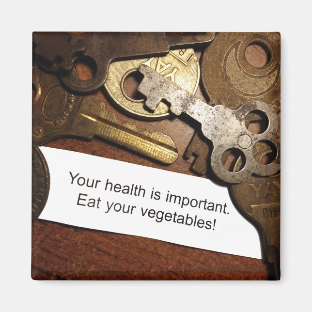 Íman Coma saudável É uma chave antiga importante inspir (Frente)