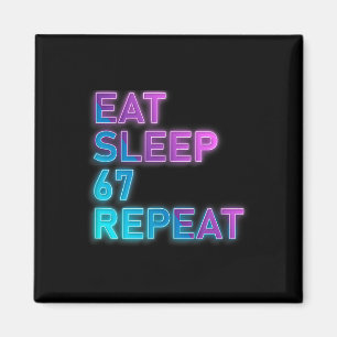 Íman Coma Soneca 67 Repita Colorido 67 Meme Gíria 6 7 B