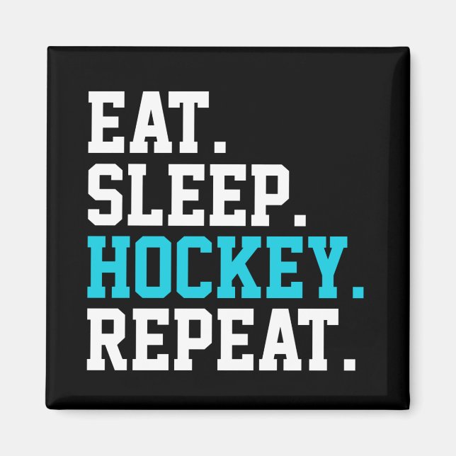 Íman Coma Sonho Hockey Repita - Amantes do Hockey    (Frente)
