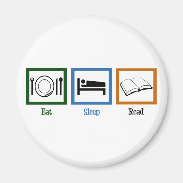 Íman Coma Sono Leia Livros Engraçado Bookworm (Frente)