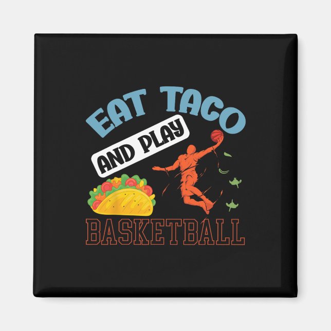 Íman Coma Taco E Jogue Bysketbyll México Cinco De Mayo (Frente)