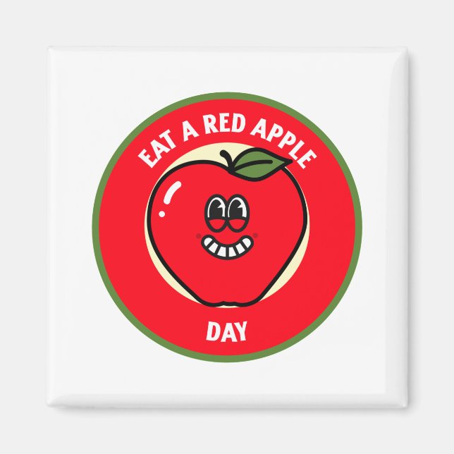 Íman Coma Um Dia Vermelho Da Apple (Frente)