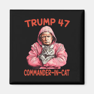 Íman Comandante De Trump Em Gato Engraçado E Trump