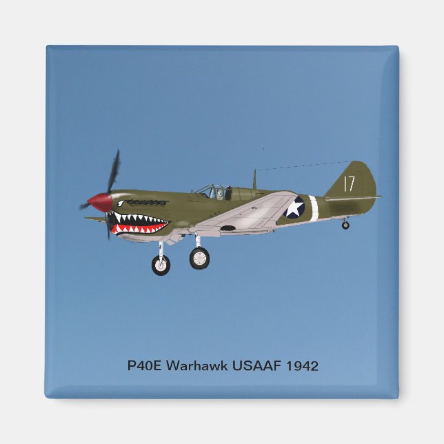 Íman Combatente de Warhawk P40E (Frente)