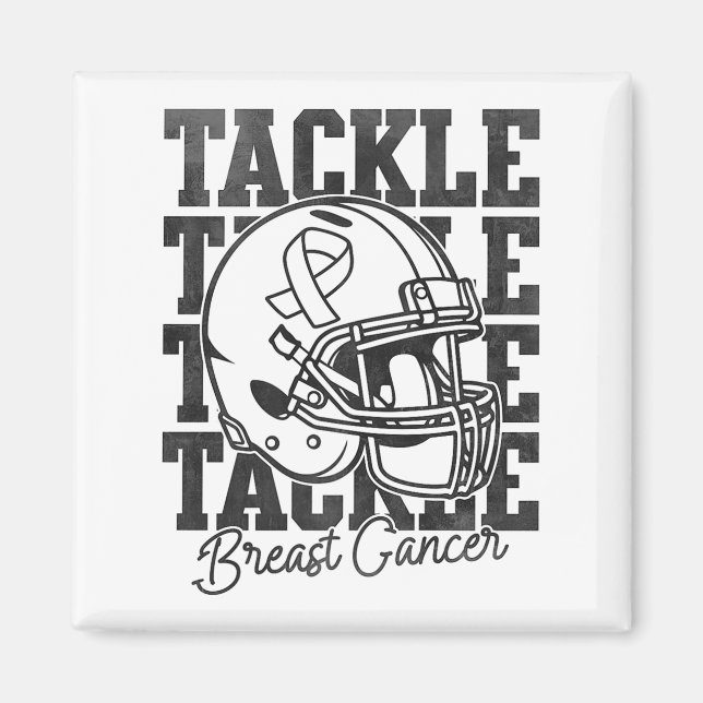 Íman Combater a conscientização do Cancer de futebol e  (Frente)