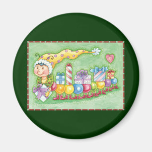 Íman Comboio de Caternas de Natal bonito com Presentes