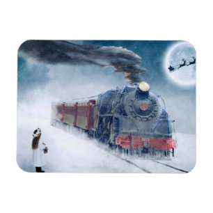 Íman Comboio de Natal com Garota