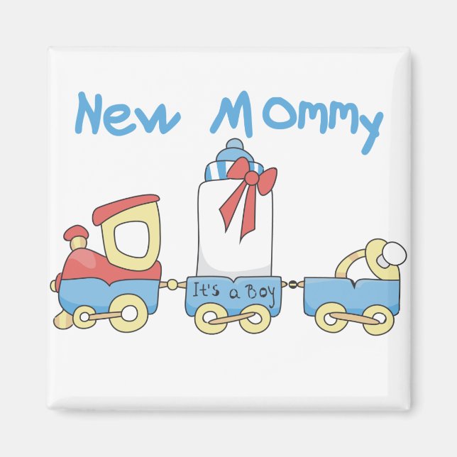 Íman Comboio de novas Mamães de camisetas e presentes (Frente)