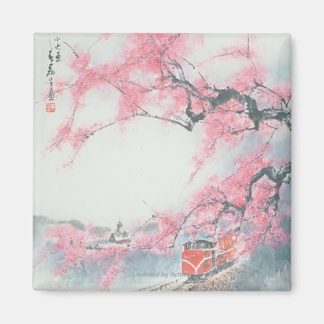 Íman Comboio de trem estreito no Monte Ali (Frente)