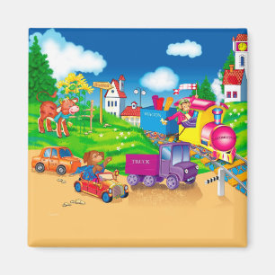 Íman comboio e carro