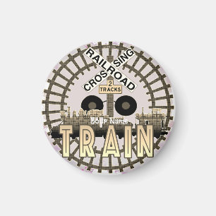 Íman Comboio Ferroviário Antigo