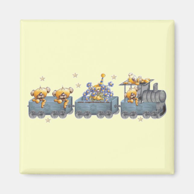 Íman Comboios e Ursos de Teddy (Frente)