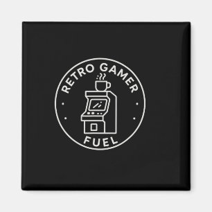 Íman Combustível de Gamer Retrô Café de Arcade de Jogos