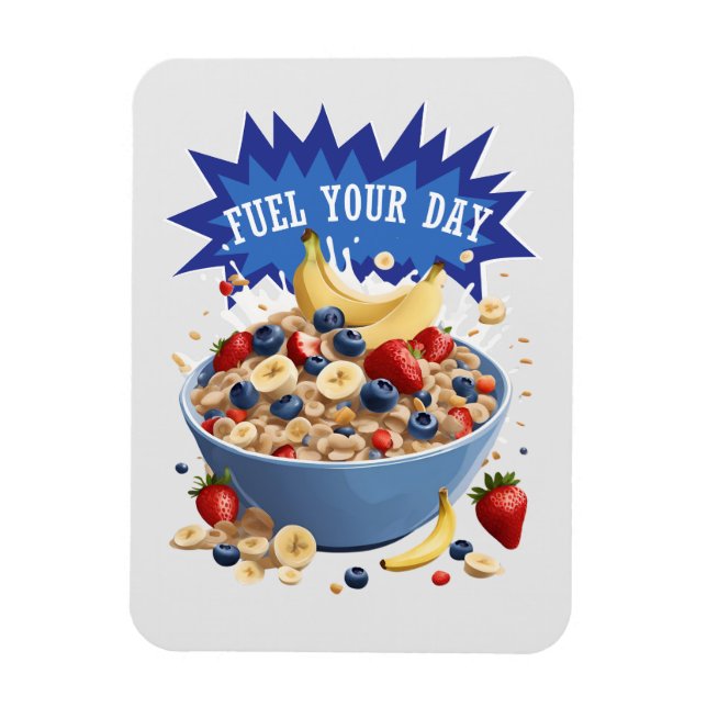 Íman Combustível para o seu cereal do dia (Vertical)