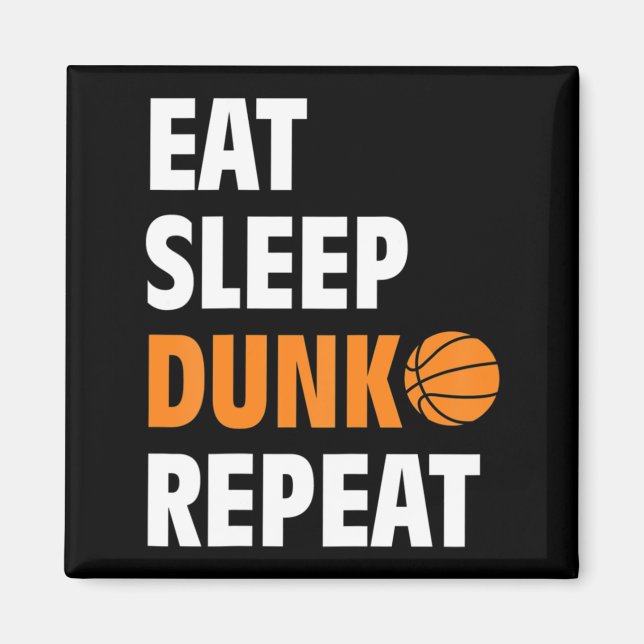 Íman Come Sleep Dunk Repete Bball de Basquete Divertido (Frente)