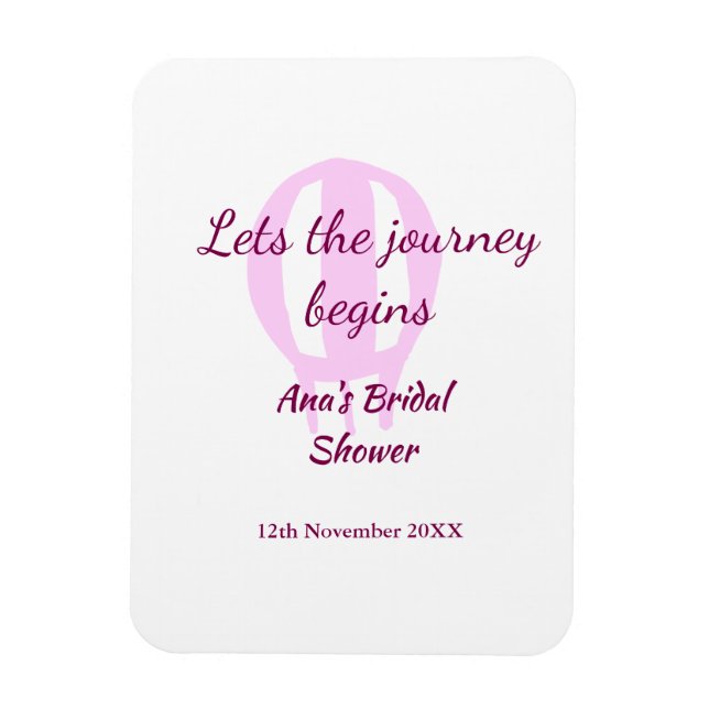 Íman começa a jornada chá de noiva adicionar nome pin (Vertical)