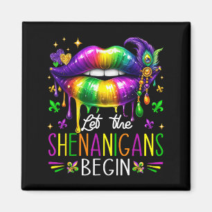 Íman Começam As Travessuras Mardi Gras Lip Crianças Hom