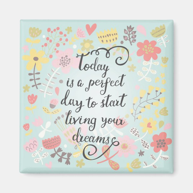 Íman Comece a viver seus sonhos (Frente)