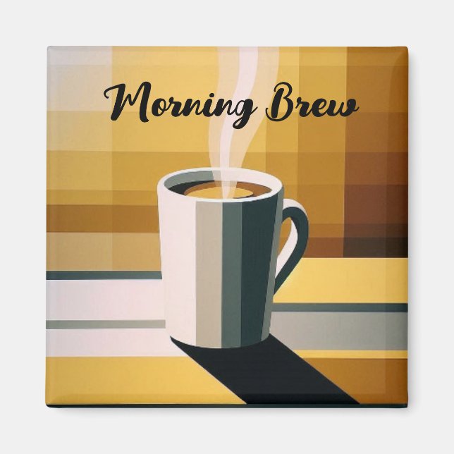 Íman Comece o Seu Dia com Café  (Frente)