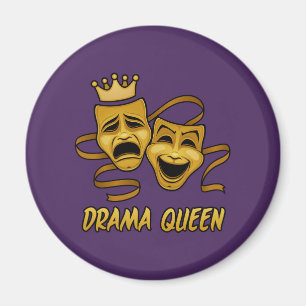 Íman Comédia Da Rainha Drama E Máscara Dourada De Teatr
