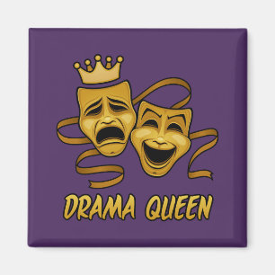 Íman Comédia Da Rainha Drama E Máscara Dourada De Teatr