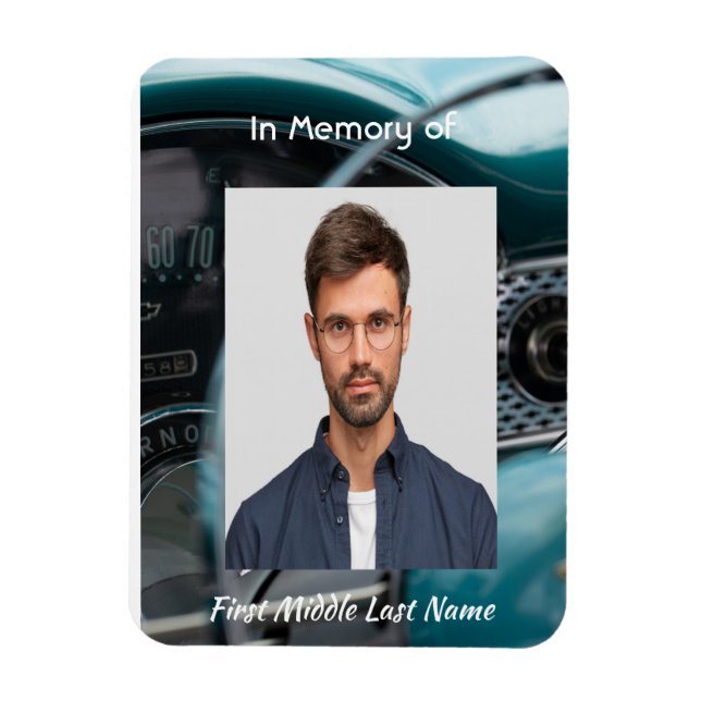 Íman Comemoração de veículos automóveis antigos (Vertical)