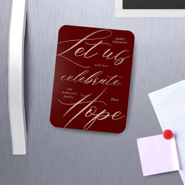 Íman comemorar feriado da família de scripts de ouro de (Criador carregado)